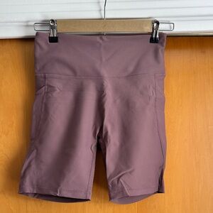 Women's Muscle Republic Mauve Biker Shorts